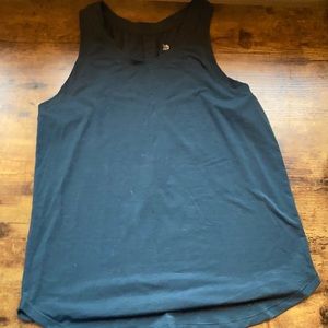 Loose teal athletic tank top